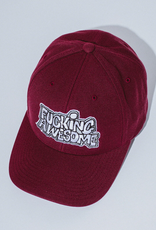 Fucking Awesome PBS Logo Snapback Maroon