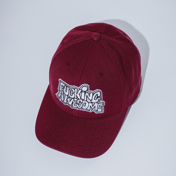 Fucking Awesome PBS Logo Snapback Maroon