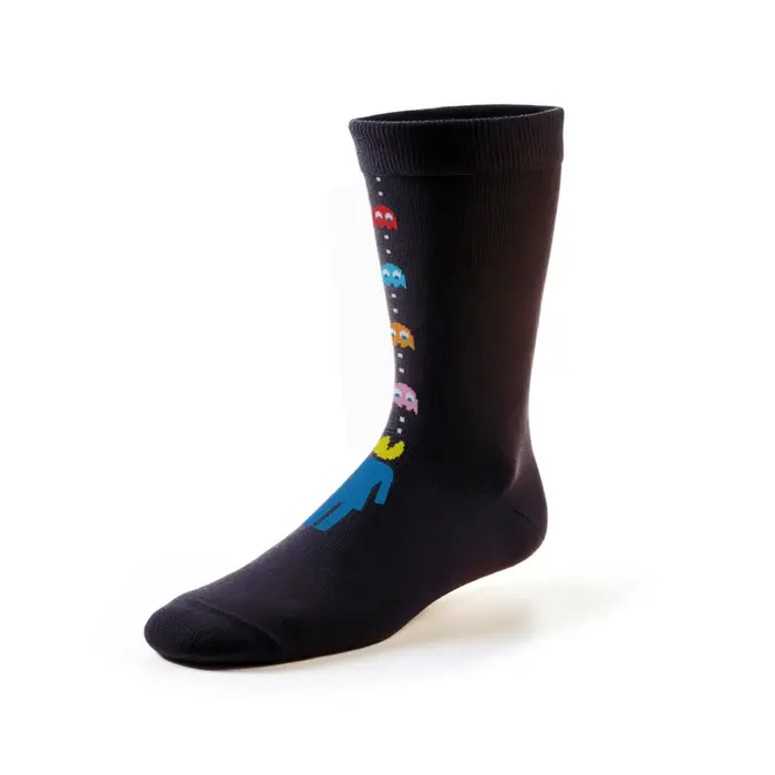 Girl Pac-Man Game Over Socks Black