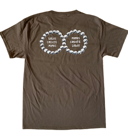 treevisions Lolos Popos Tee Brown