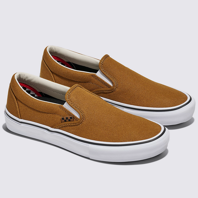 Vans Shoes Skate Slip-On Duck Canvas Golden Brown