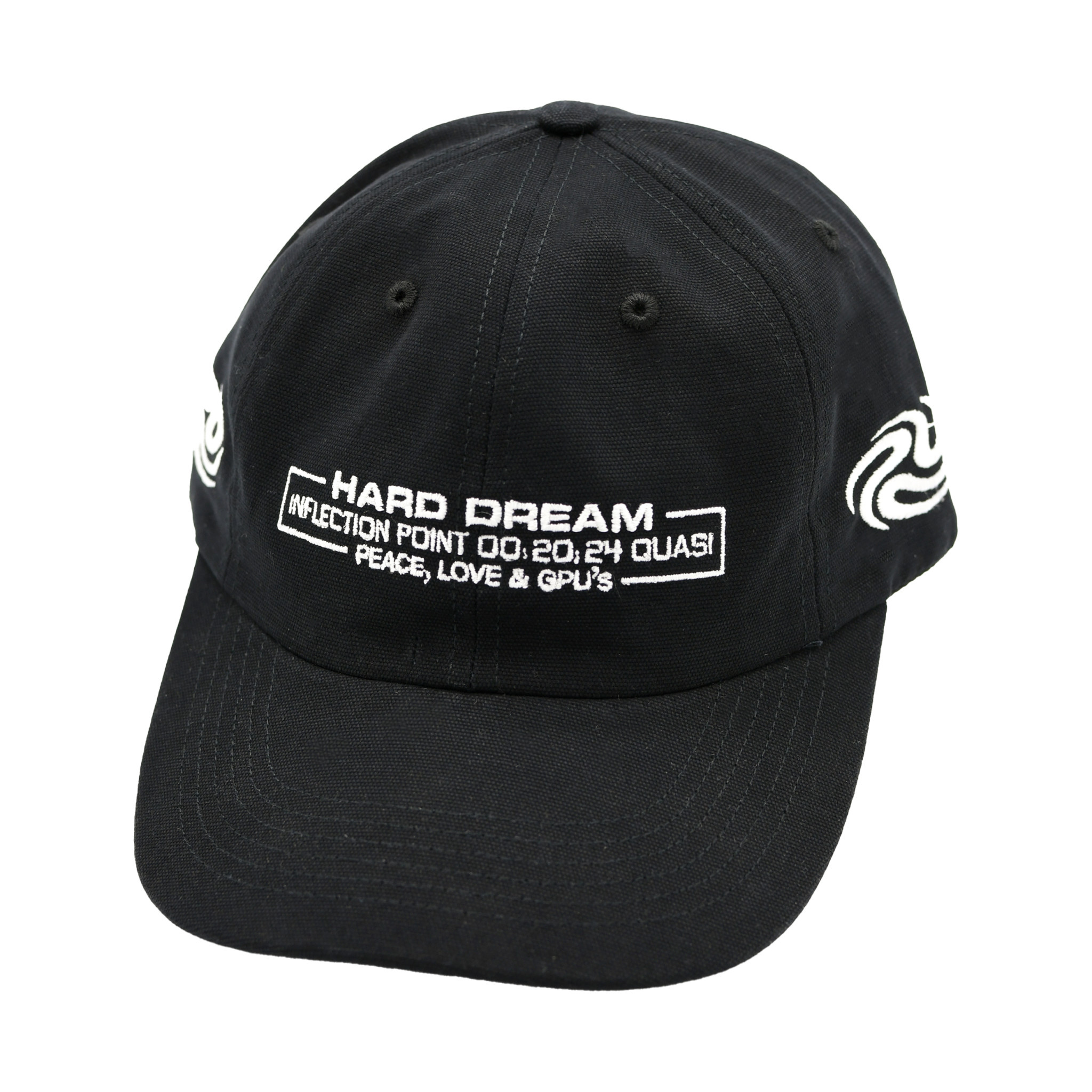 Quasi Skateboards Hard Dream 6 Panel Hat Black