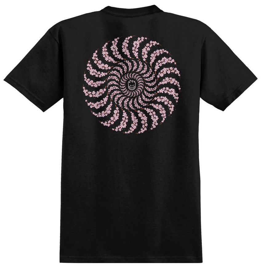 Spitfire Wheels Yuto Cherry Blossom Tee Black