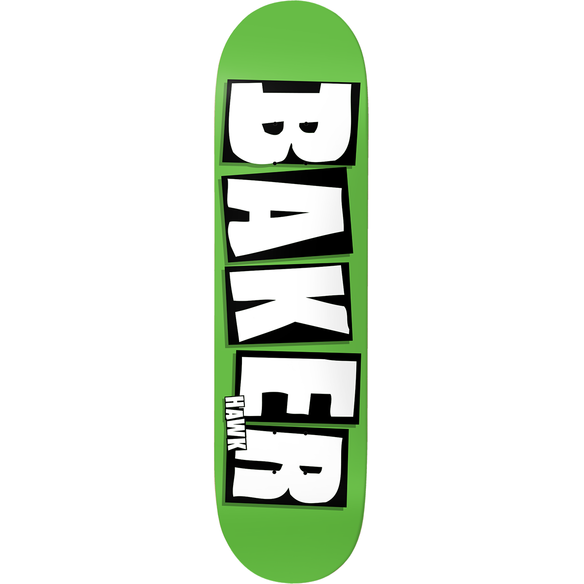 Baker Skateboards RH Brand Name Neon Green B2 8.5"