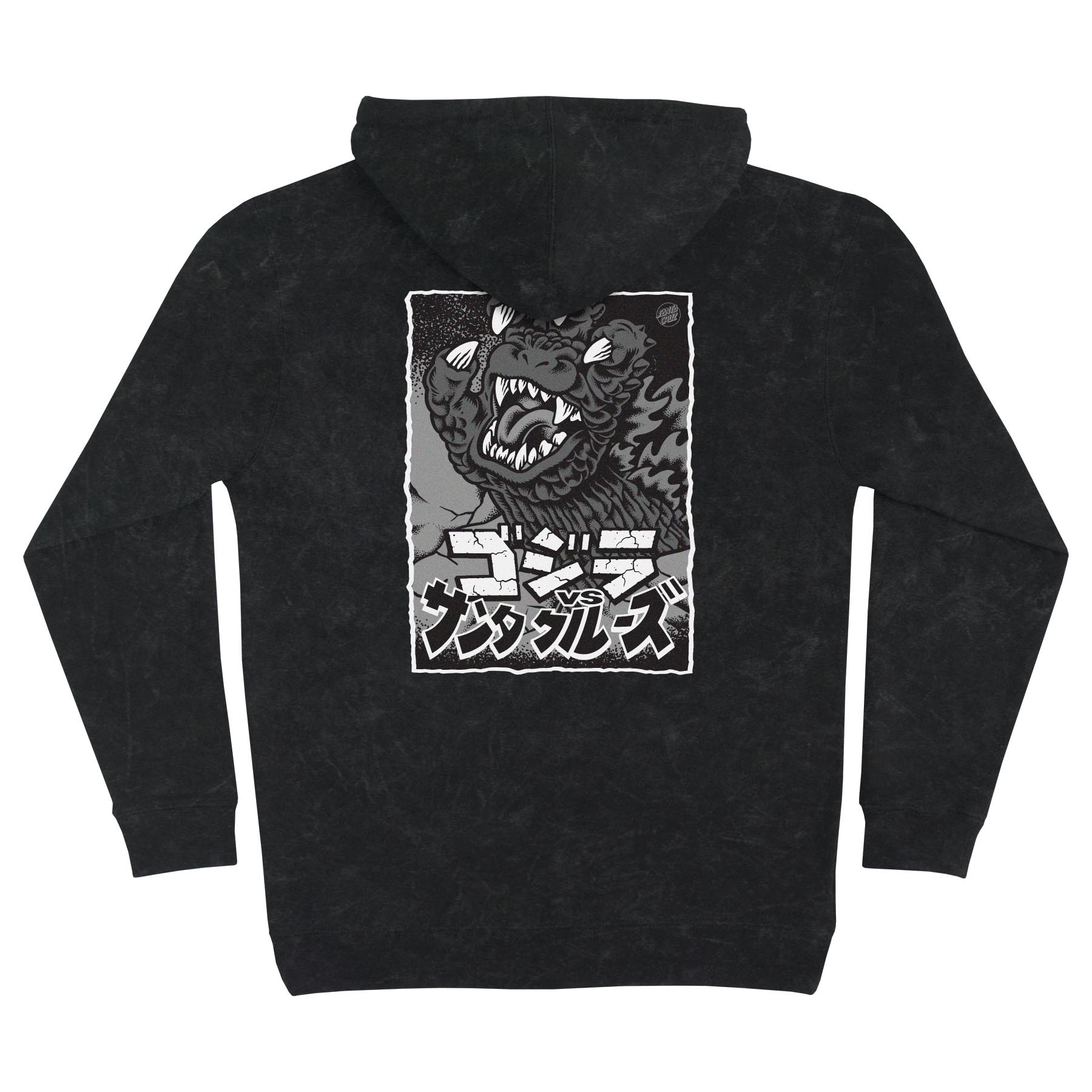 Santa Cruz Skateboards Godzilla Hand Hood Black