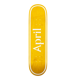 April Skateboards April OG Logo Yellow 8.25