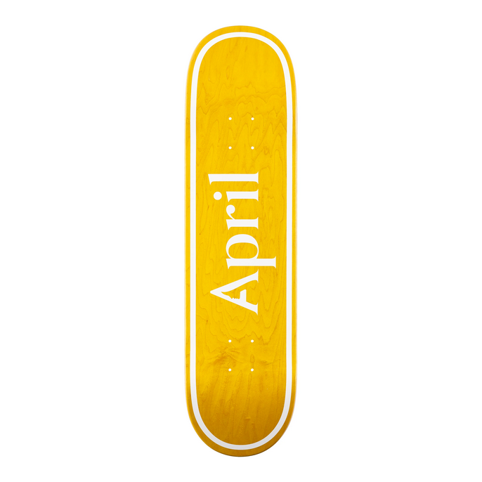 April Skateboards skateboard board logo - Golden – MILK STORE
