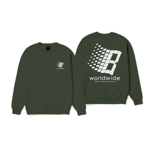 HUF Huf x Bronze Crewneck Forest