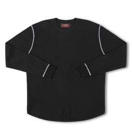 FORMER AG Waffle L/S Black/White Contrast