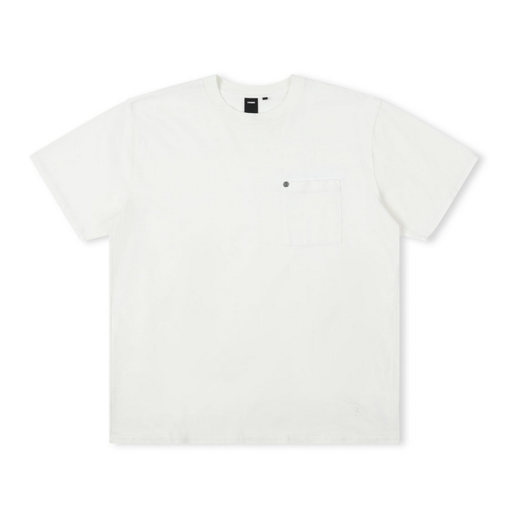 FORMER CA Oversized Pocket Tee Washed Bone
