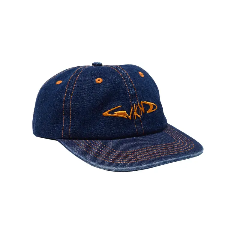 WKND Fishbone 6 Panel Hat Blue Denim