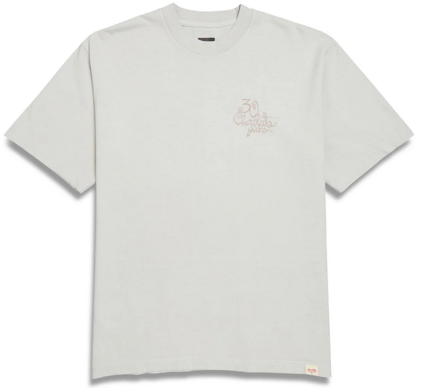 Chocolate Skateboards 30 Year Garment Dyed Tee Cement