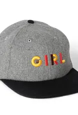 Girl Jeron Wool 6 Panel Grey/Black