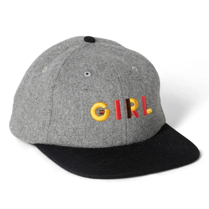 Girl Jeron Wool 6 Panel Grey/Black