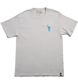 Girl OG Pac Man Maze Tee Silver