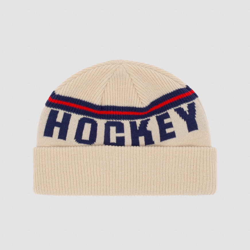Hockey Friendly Beanie Cream