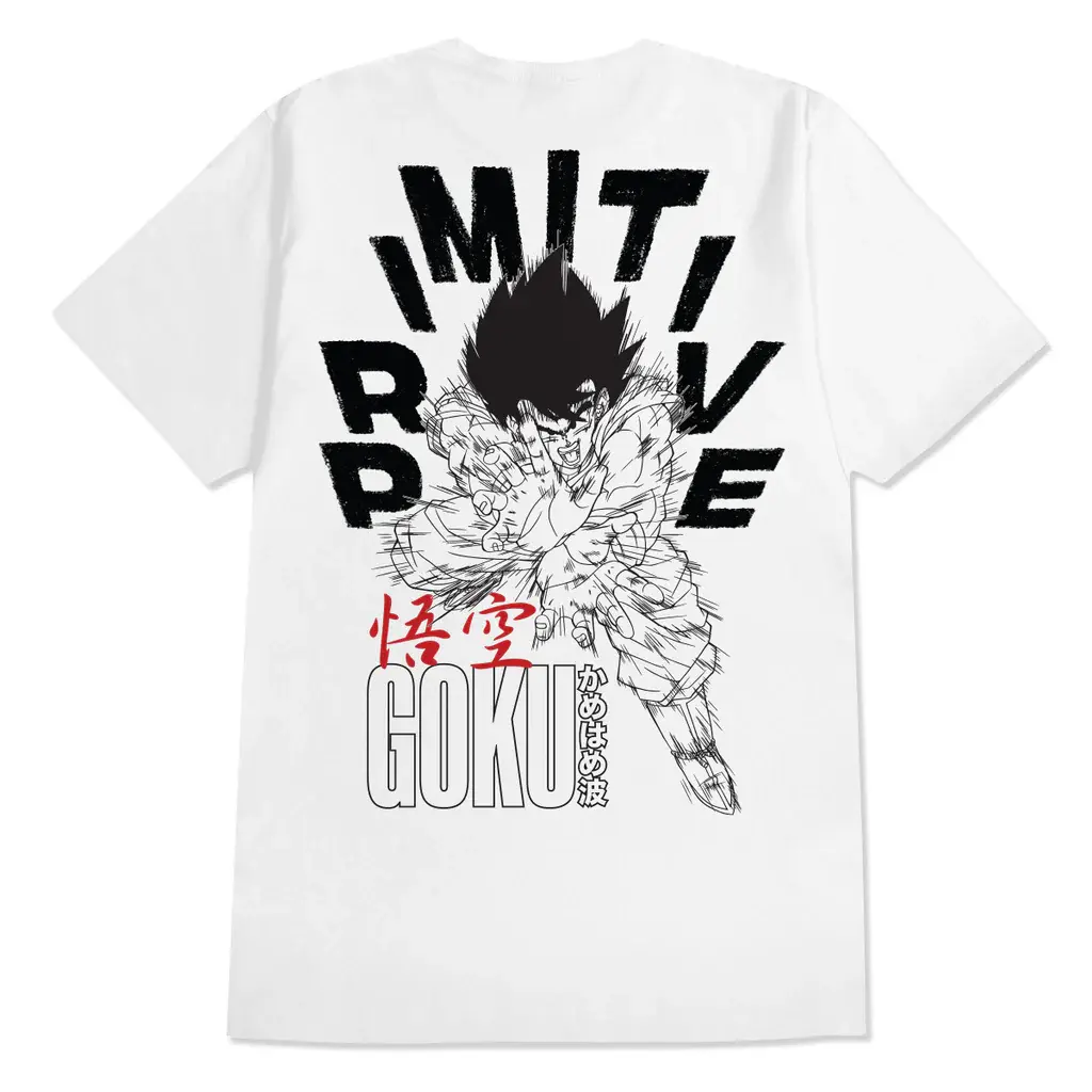 Primitive Goku Energy Tee White
