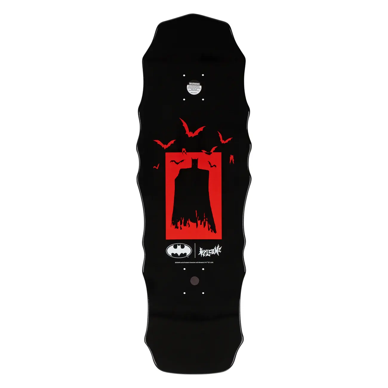 Welcome Skateboards Batmonster On Widow Black Dip 10"