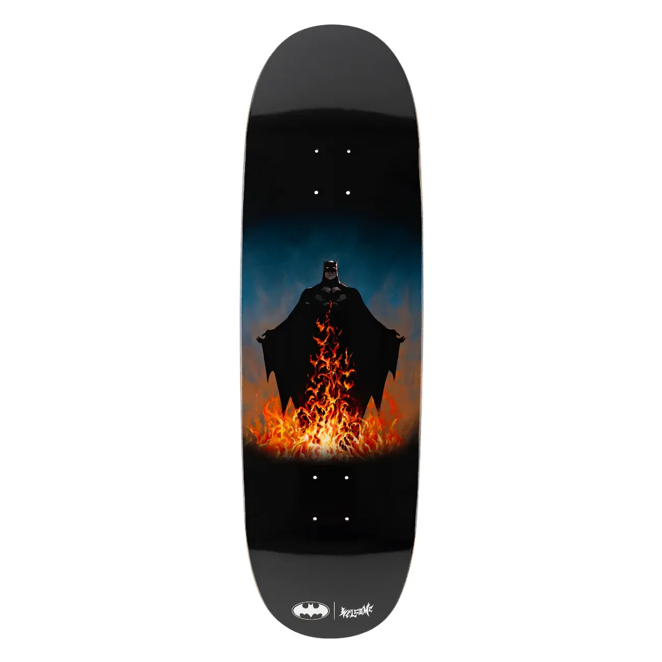 Welcome Skateboards Bat Flames On Boline 2.0 Black 9.5"
