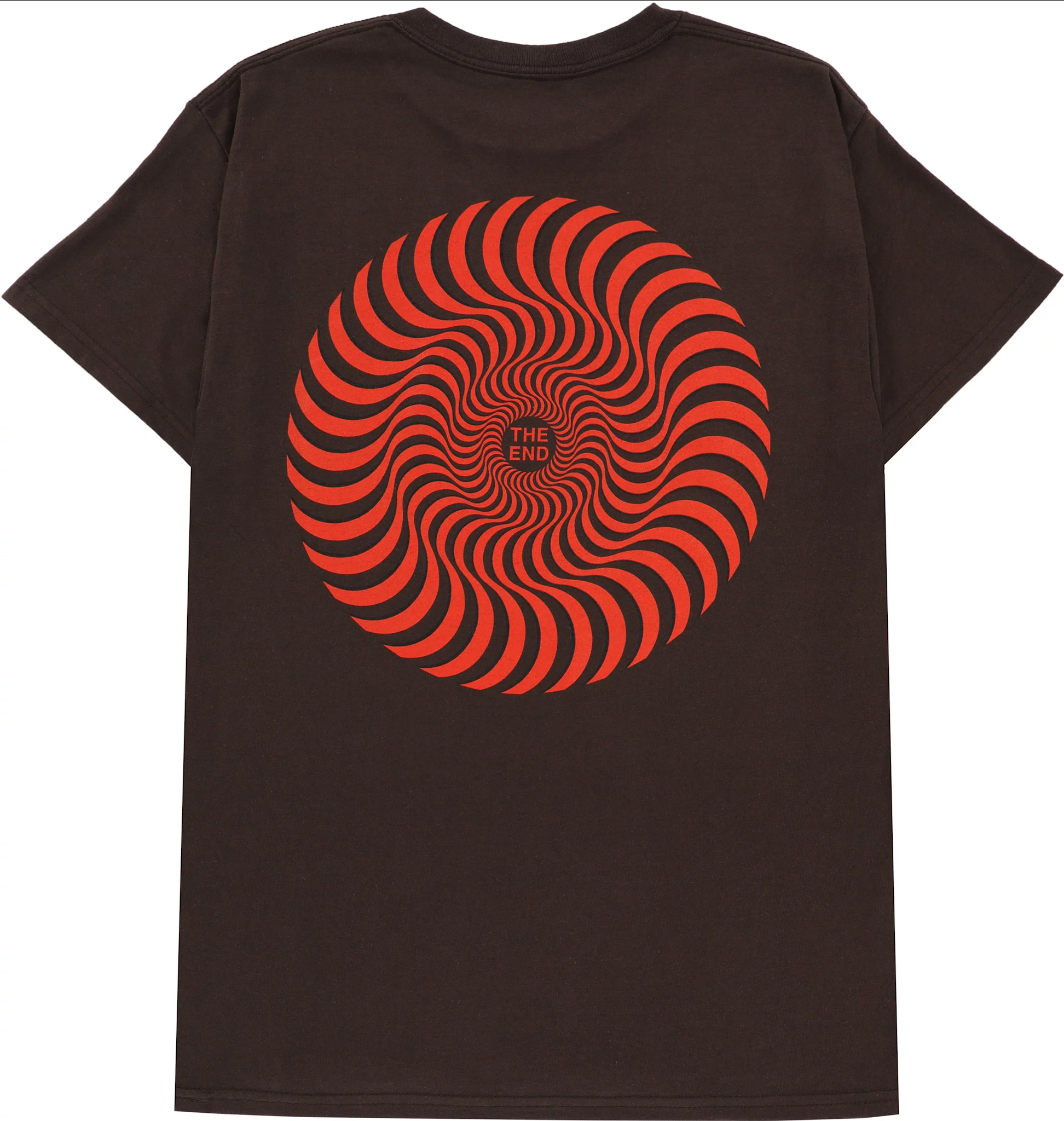 Spitfire Wheels Classic Swirl Overlay Dark Chocolate/Red