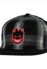 Spitfire Wheels Bighead Fill Plaid Snapback Black/Red