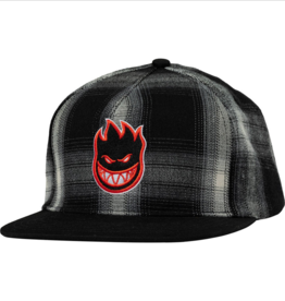 Spitfire Wheels Bighead Fill Plaid Snapback Black/Red