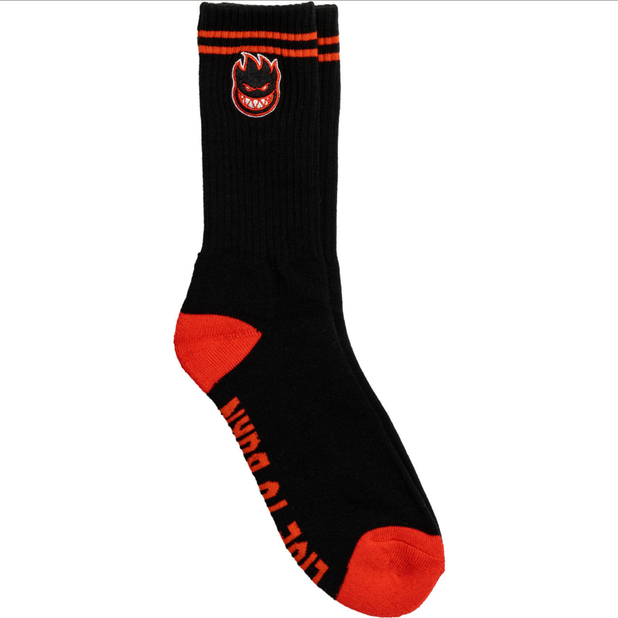 Spitfire Wheels Bighead Fill Emb. Swirl Sock Black/Red