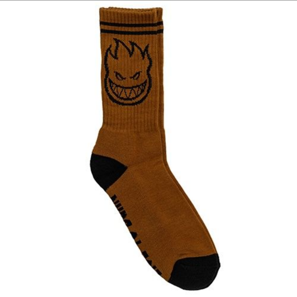 Spitfire Wheels Bighead Sock Dark Tan