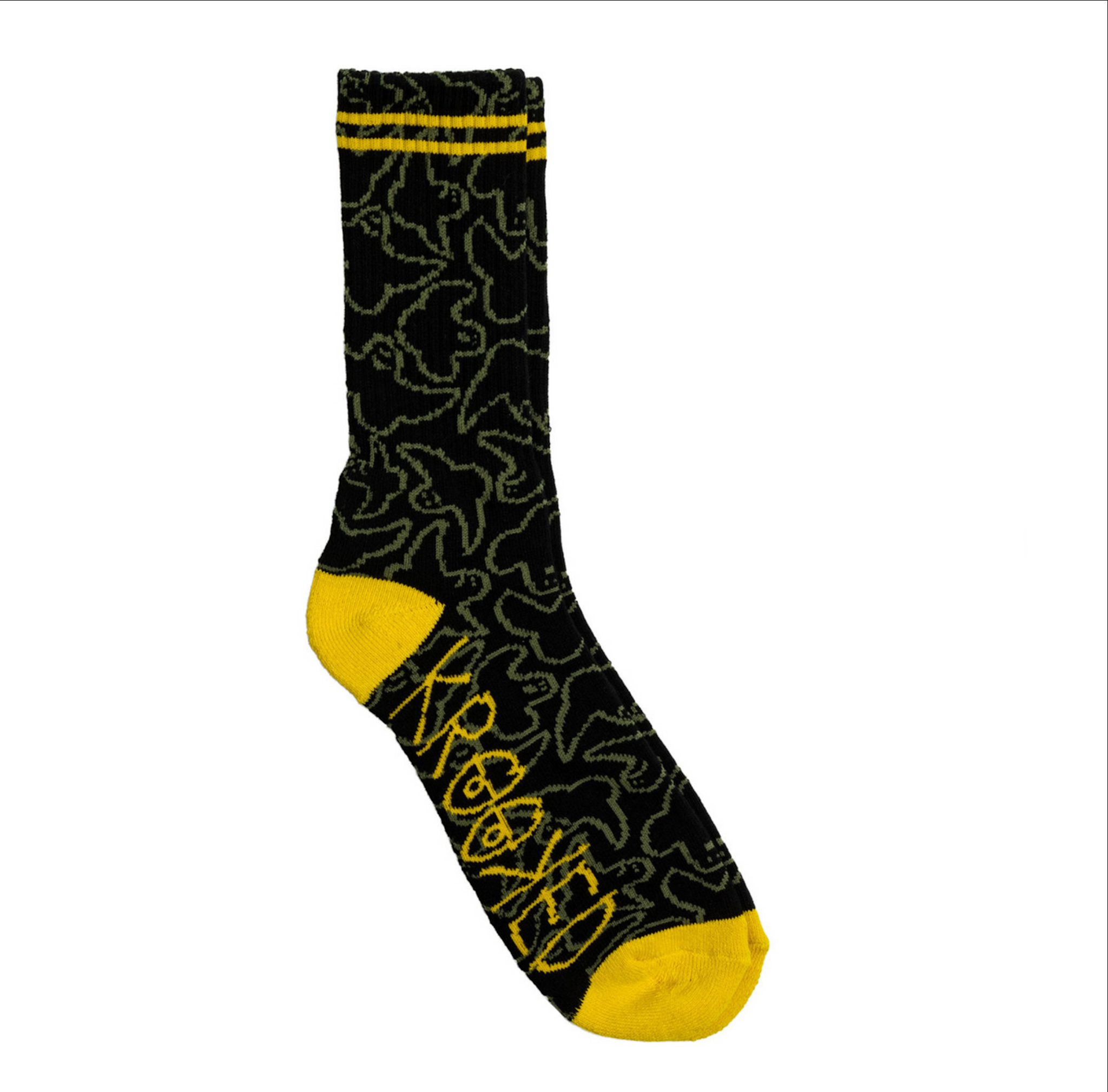 Krooked Birds Sock Black Multi