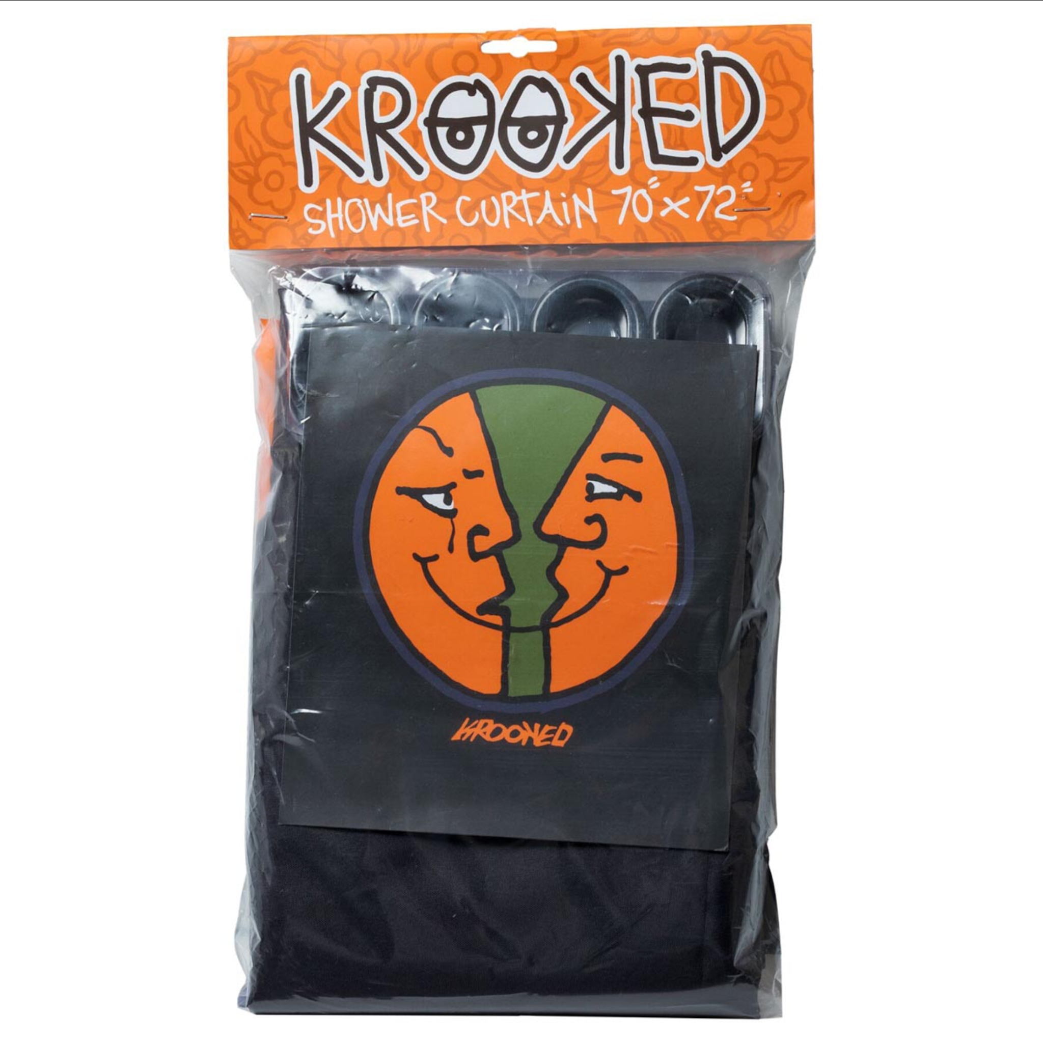 Krooked Moonsmile Shower Curtain