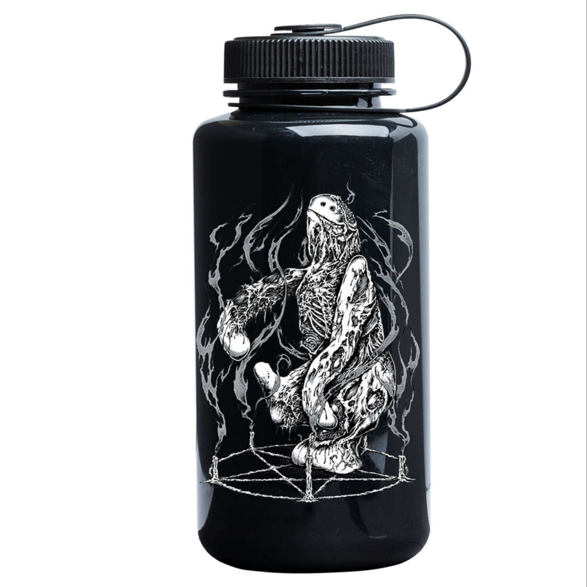 Krooked Necro Shmoo Water Bottle  Black