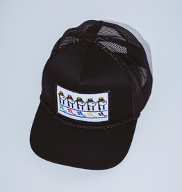 Fucking Awesome Spike Repeat Emb. Mesh Hat Black