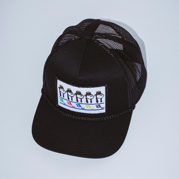 Fucking Awesome Spike Repeat Emb. Mesh Hat Black