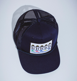 Fucking Awesome Spike Repeat Emb. Mesh Hat Navy