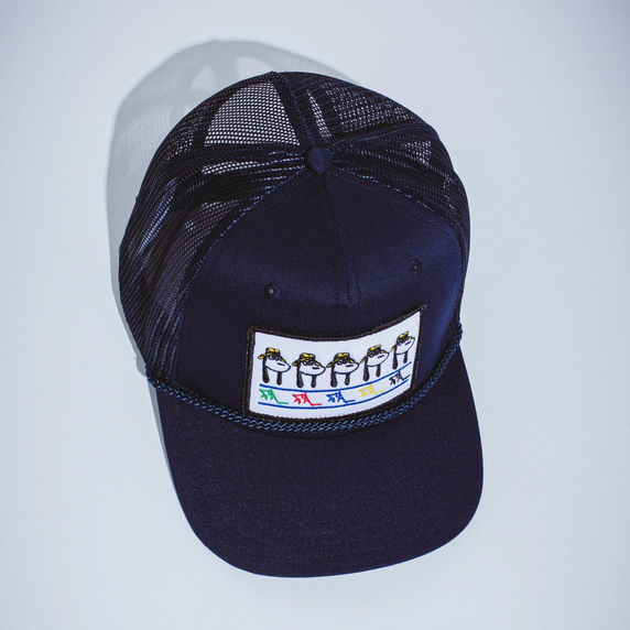 Fucking Awesome Spike Repeat Emb. Mesh Hat Navy