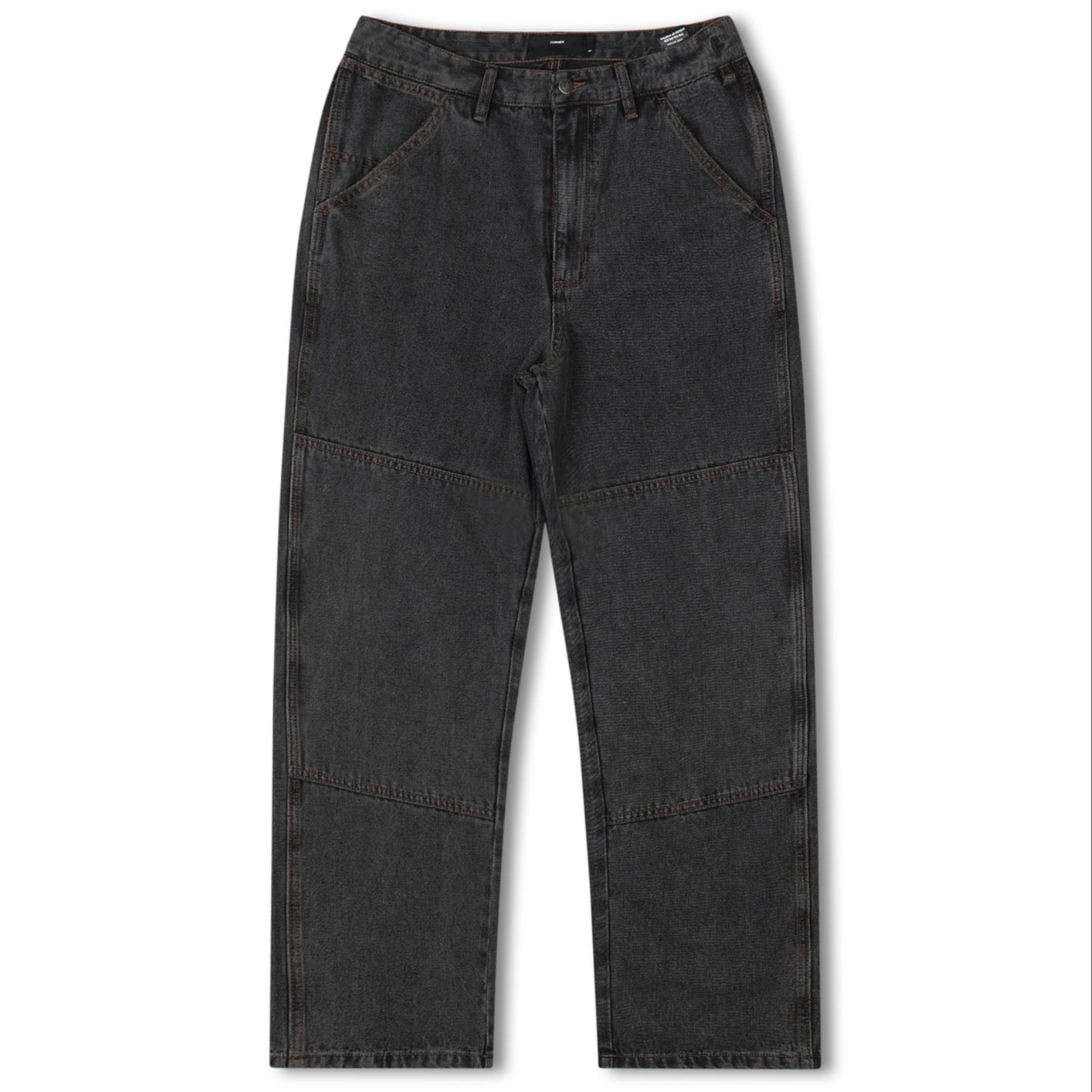 FORMER Distend Double Knee Pant Washed Black