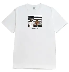 Primitive Stripes Tee White