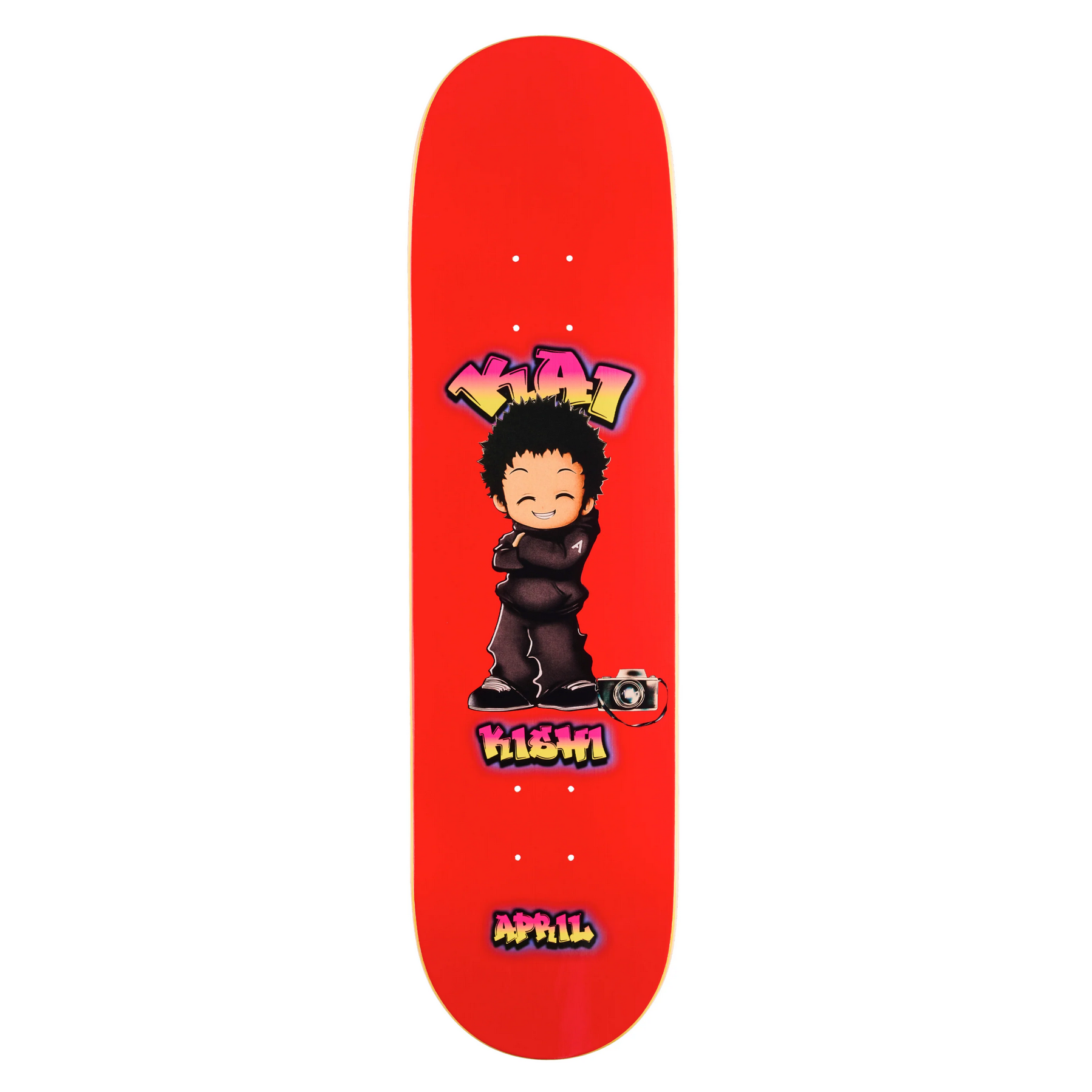 April Skateboards Kai Kishi Chibi Red 8.25
