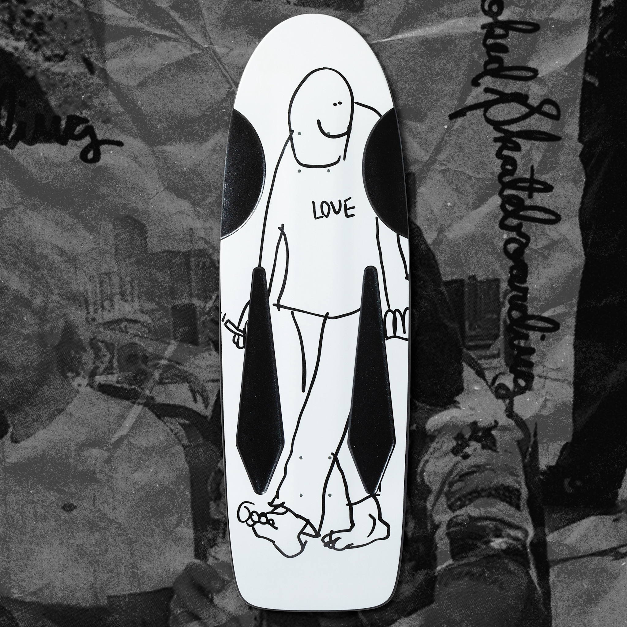 Krooked Gonz Beamer Love White 10.75