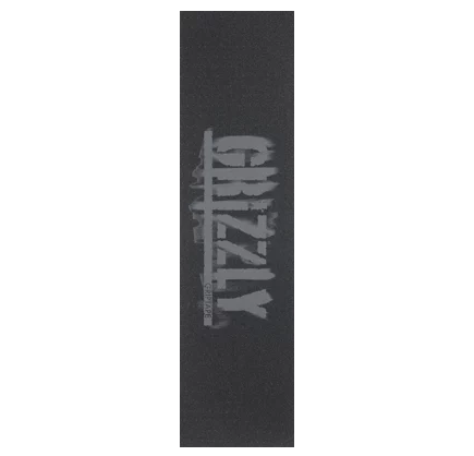 Grizzly Griptape Burn Out Stamp Griptape Grey