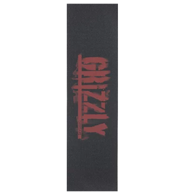 Grizzly Griptape Burn Out Stamp Griptape Red