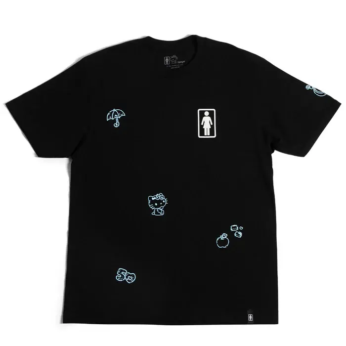 Girl Girl All Over Tee Black