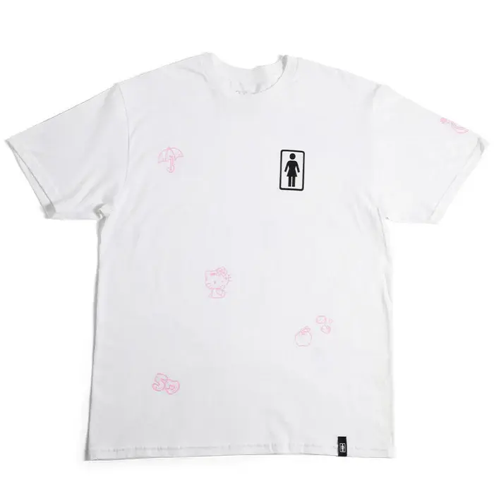 Girl Girl All Over Tee White