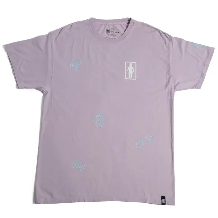 Girl Girl All Over Tee Lavender