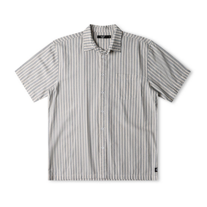 FORMER Reynolds Stripe S/S Shirt Bone