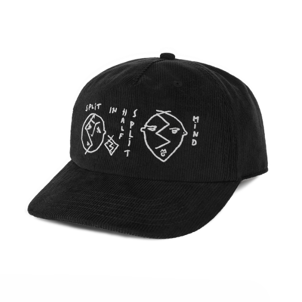 Polar Skate Co. James Cap Split In Half Black