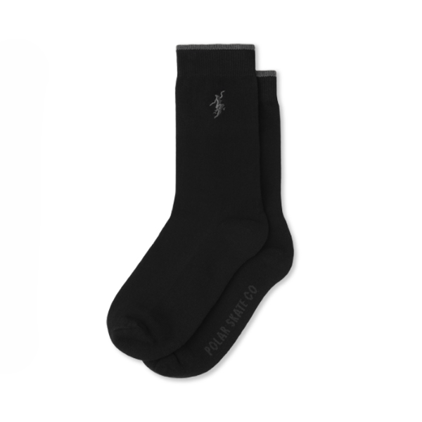 Polar Skate Co. Business Sock No Complies Forever Black 39-42
