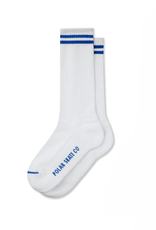 Polar Skate Co. Rib Socks Long 2 Stripes White/Blue 39-42