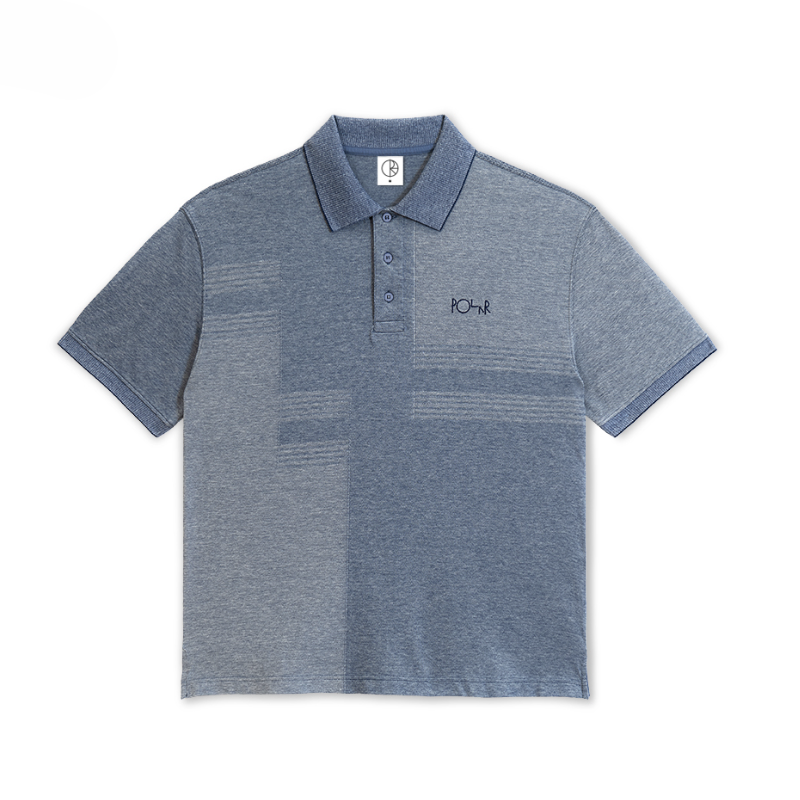 Polar Skate Co. Surf Polo Pique Heather Blue