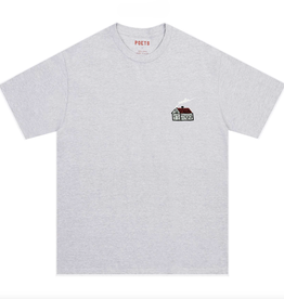 Poets Home Embroidered Grey